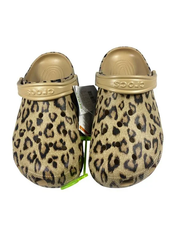 NWT Crocs Women's 10 Classic Leopard Print Clog Shoes from Finish Line Sold out - Picture 6 of 10